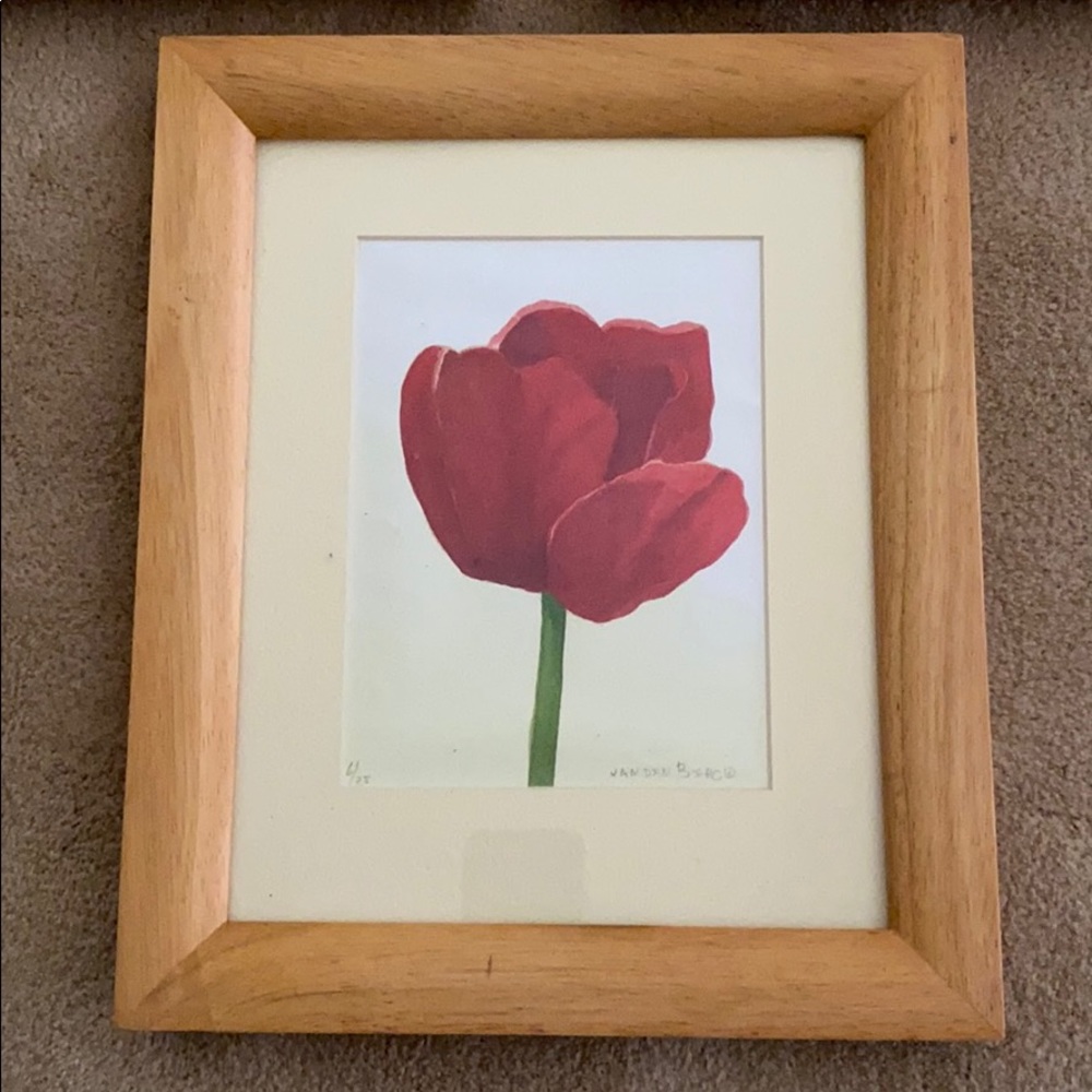Hand-painted and framed  water color art - Picture 4 of 7